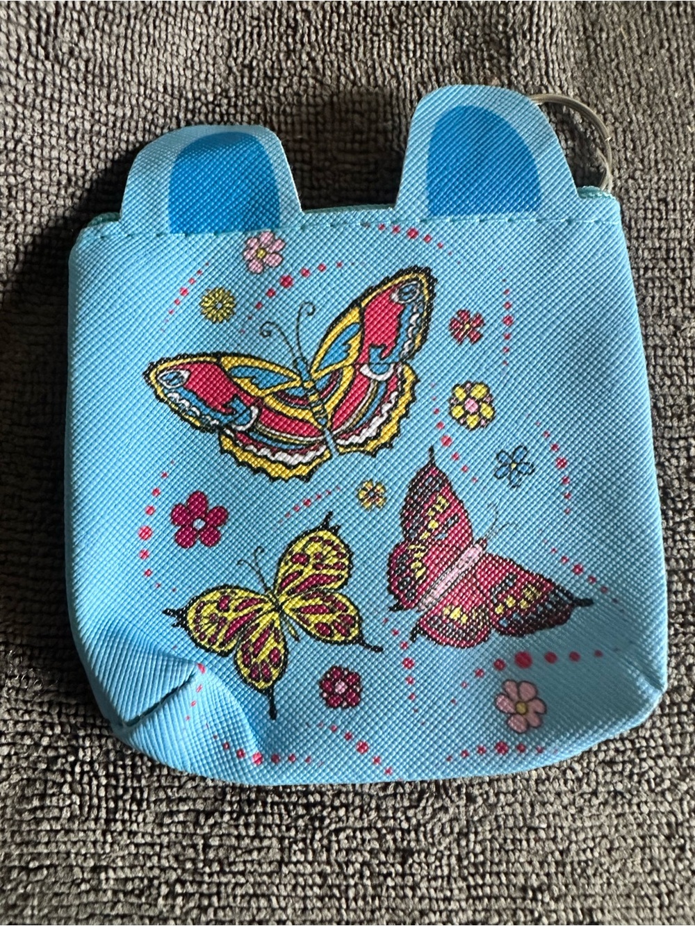 Blue Butterfly Coin Purse - Cute Butterfly Design